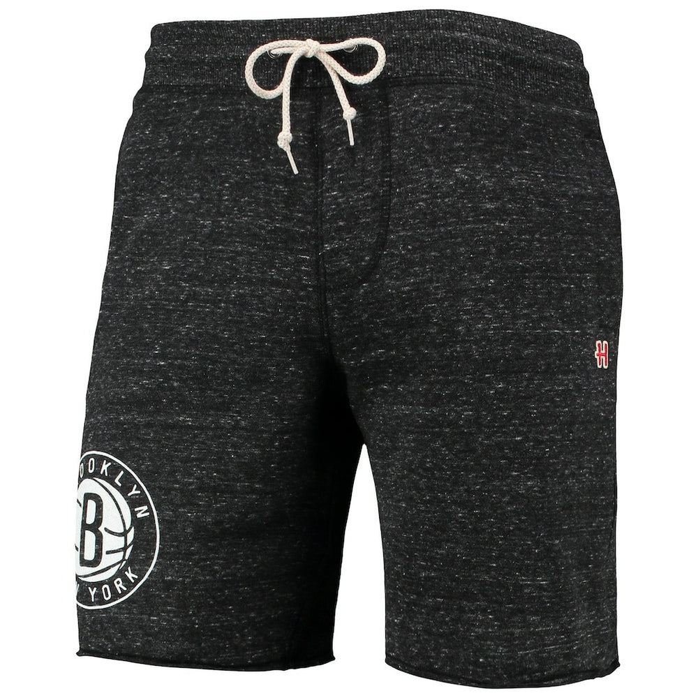 NBA Brooklyn Nets Homage Primary Logo Tri-Blend Sweat Shorts