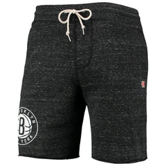 NBA Brooklyn Nets Homage Primary Logo Tri-Blend Sweat Shorts
