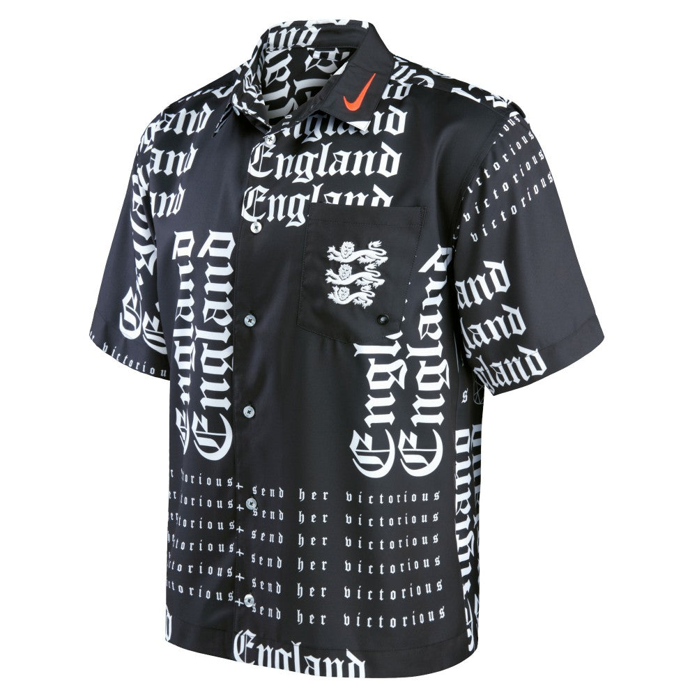 England Women's National Team Button-Up Shirt - Nike Black