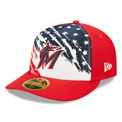 MLB Miami Marlins New Era 2022 4th of July Low Profile 59FIFTY Fitted Hat