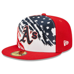 MLB Athletics New Era 2022 4th of July On-Field 59FIFTY Fitted Hat