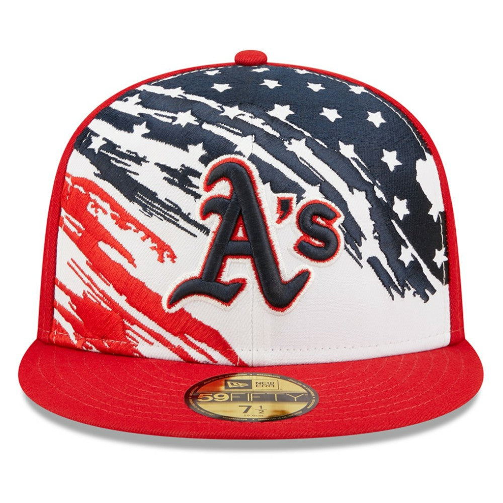 MLB Athletics New Era 2022 4th of July On-Field 59FIFTY Fitted Hat