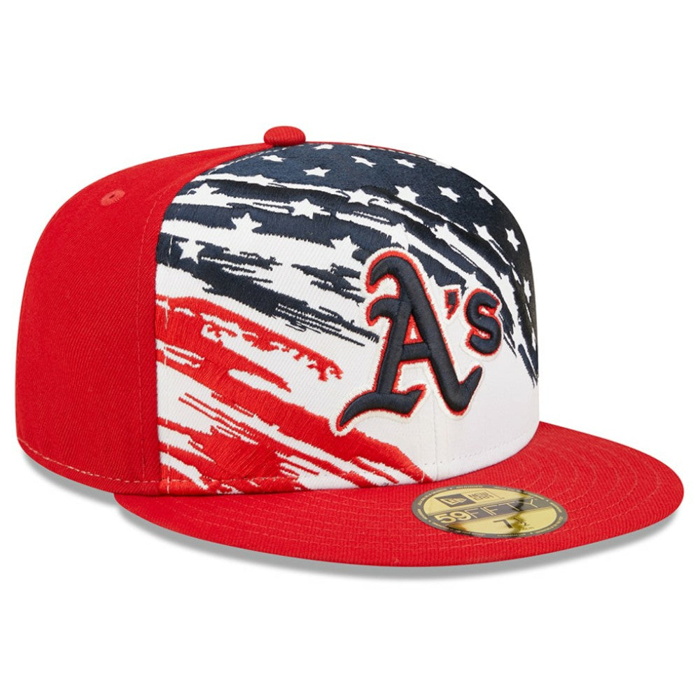 MLB Athletics New Era 2022 4th of July On-Field 59FIFTY Fitted Hat