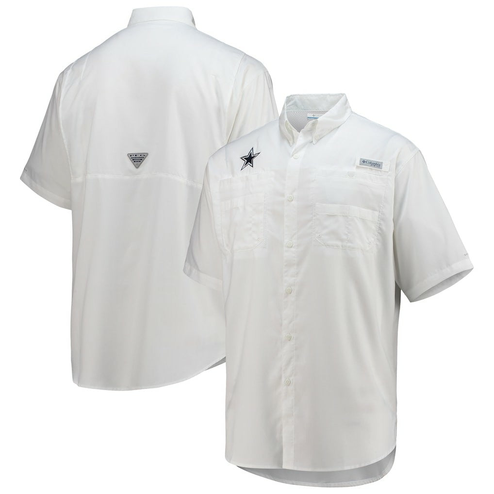 Tamiami Omni-Shade Button-Down Short Sleeve Shirt - Dallas Cowboys