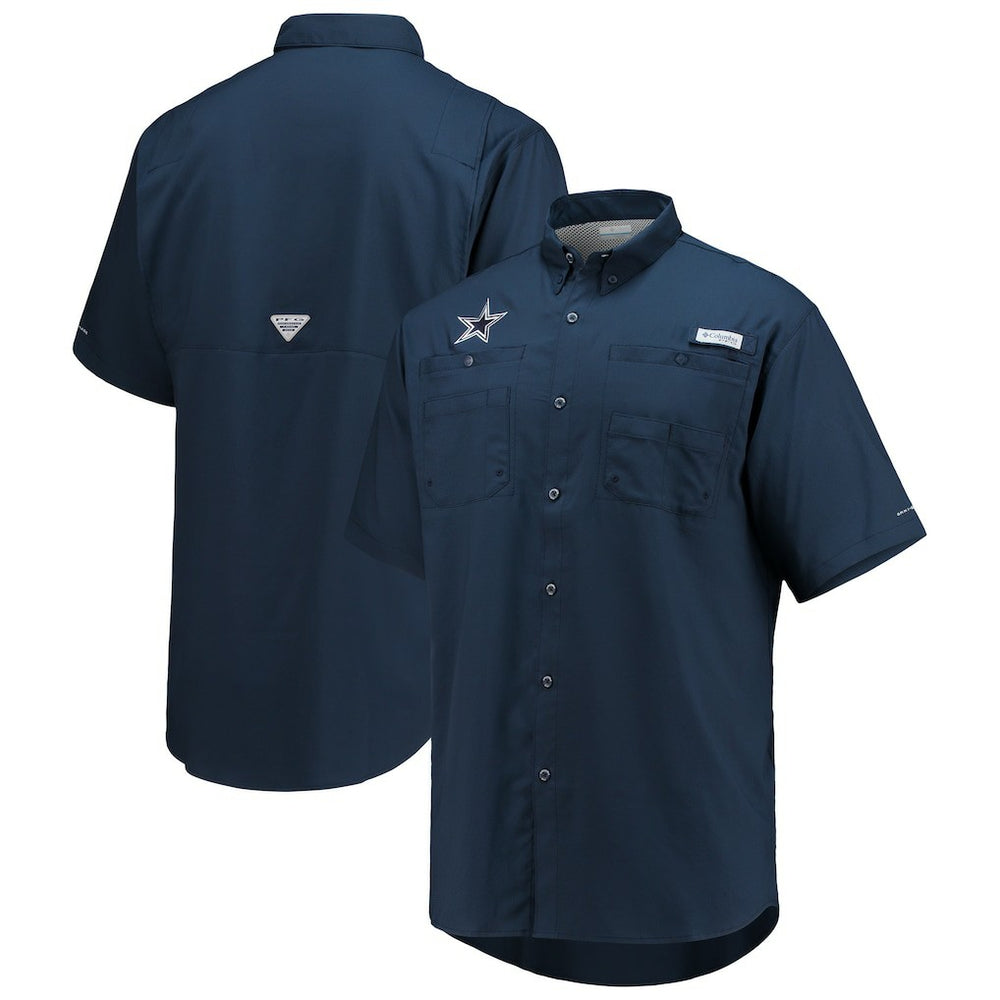 Tamiami Omni-Shade Button-Down Short Sleeve Shirt - Dallas Cowboys