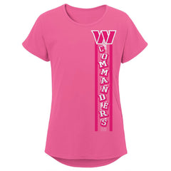 Girls Youth Logo Fair Catch Dolman T-Shirt - Washington Commanders