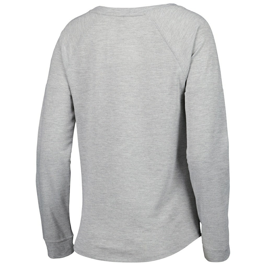 Juniors All Striped Up Raglan Long Sleeve T-Shirt - Las Vegas Raiders