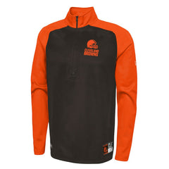 Combine Authentic O-Line Raglan Half-Zip Jacket - Cleveland Browns