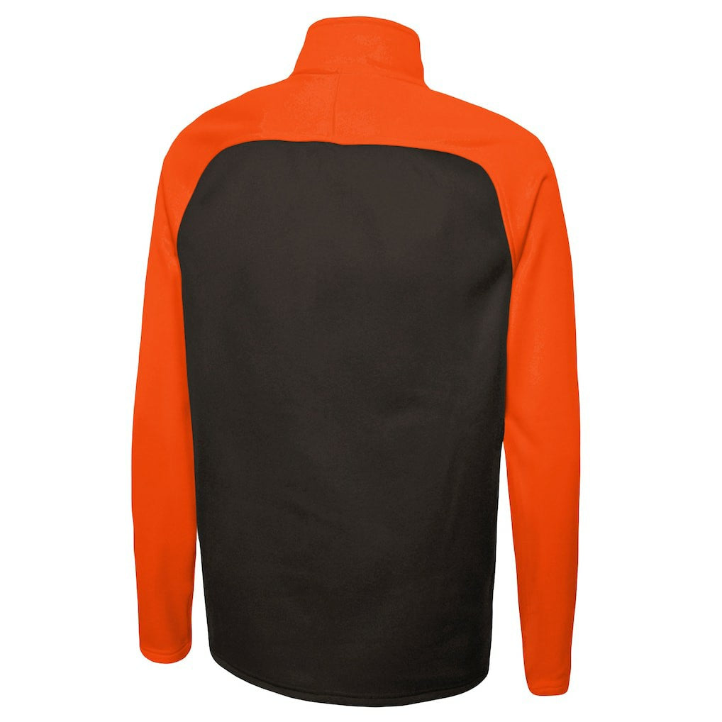 Combine Authentic O-Line Raglan Half-Zip Jacket - Cleveland Browns