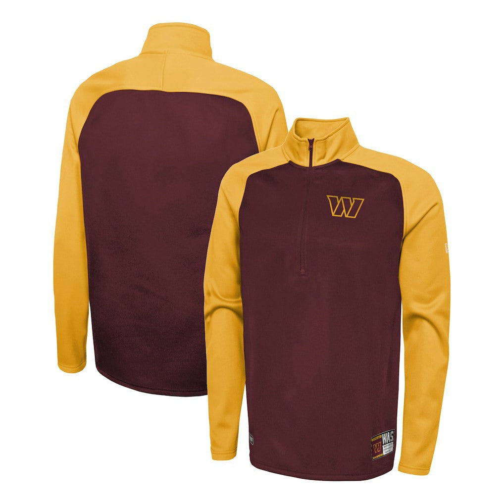 Combine Authentic O-Line Raglan Half-Zip Jacket - Washington Commanders