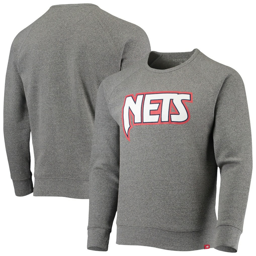 NBA Brooklyn Nets Sportiqe Moments Mixtape Harmon Raglan Pullover Sweatshirt