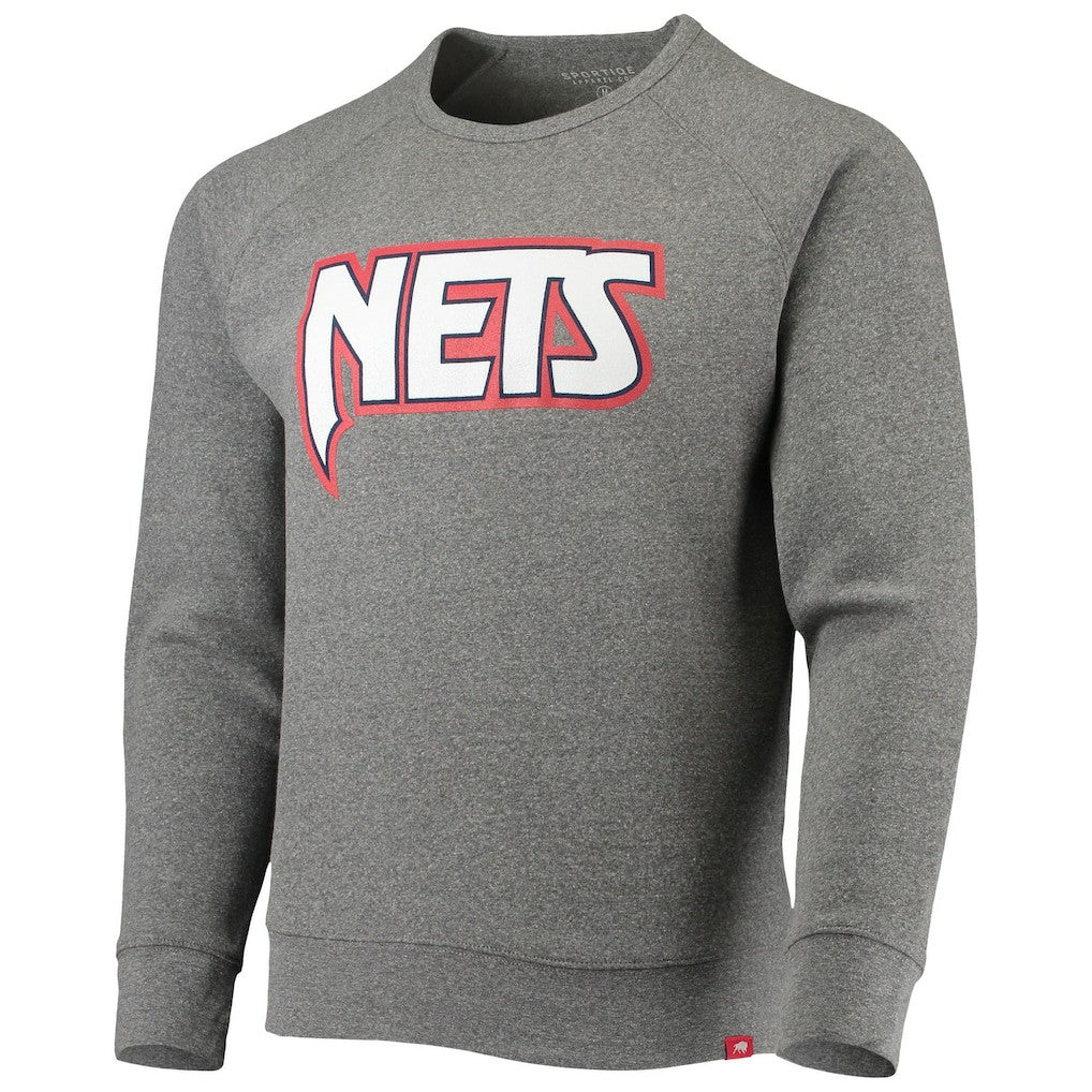 NBA Brooklyn Nets Sportiqe Moments Mixtape Harmon Raglan Pullover Sweatshirt