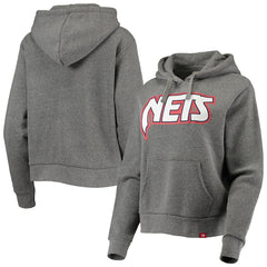 NBA Brooklyn Nets Sportiqe Women's Moments Mixtape Ava Tri-Blend Pullover Hoodie