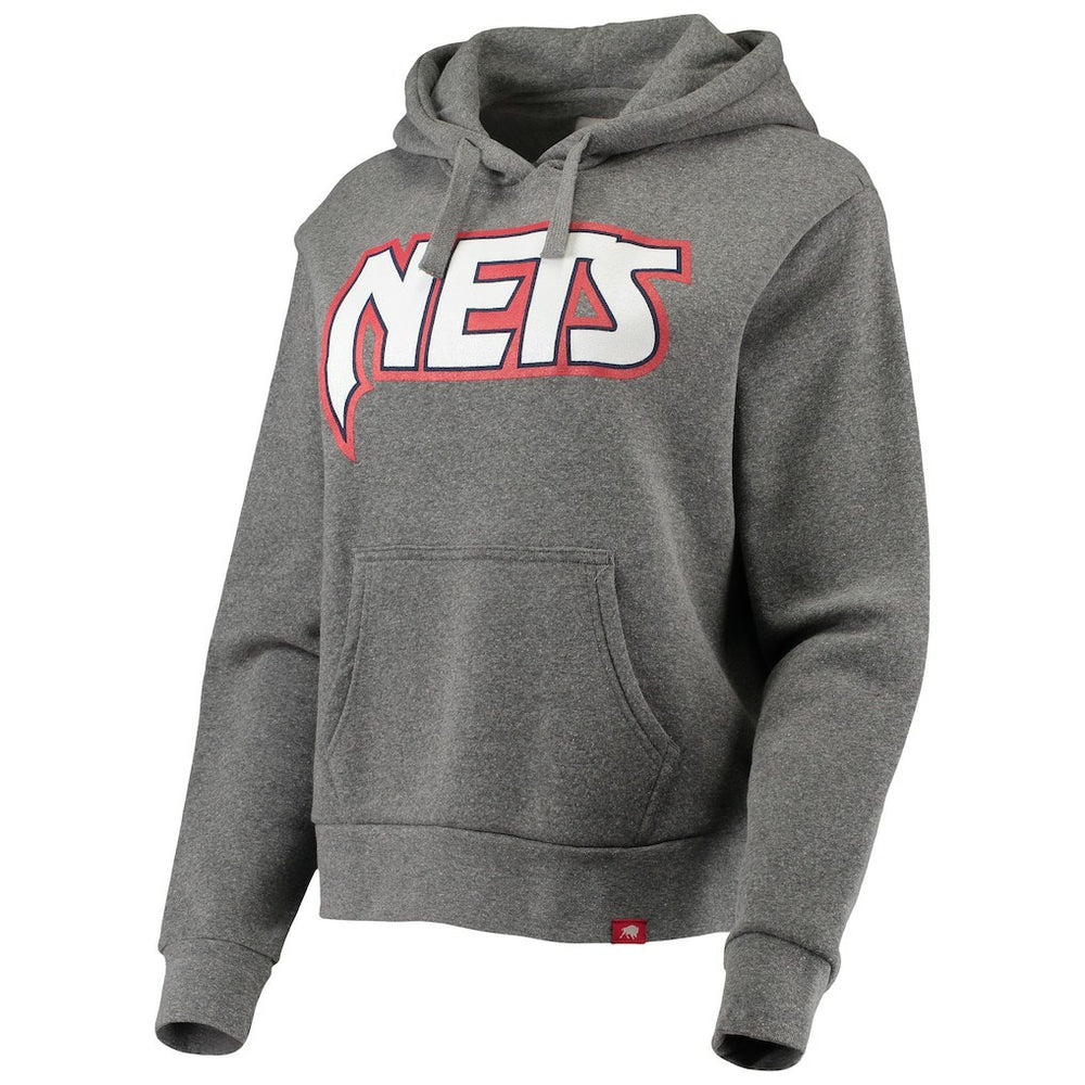 NBA Brooklyn Nets Sportiqe Women's Moments Mixtape Ava Tri-Blend Pullover Hoodie