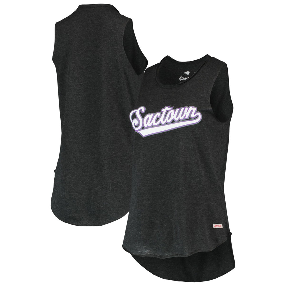 NBA Sacramento Kings Sportiqe Women's Sactown Janie Tri-Blend Tank Top