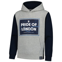 Chelsea Youth Club Pullover Hoodie -  Heathered Gray/Navy