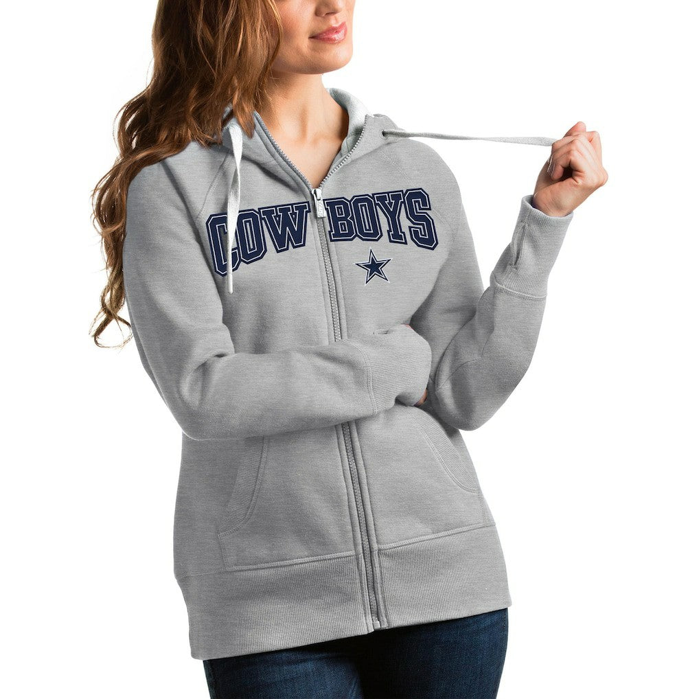 Antigua Women's Team Victory Full-Zip Hoodie - Dallas Cowboys