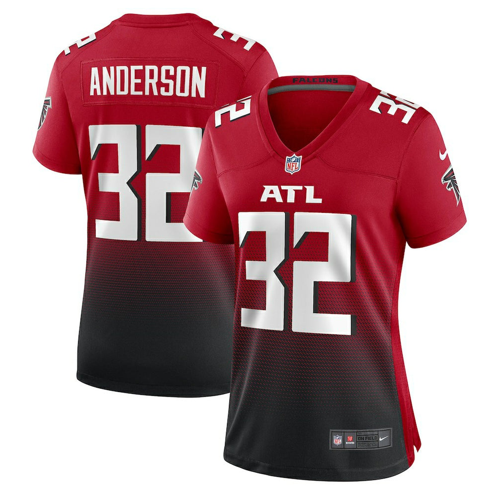 Jamal Anderson  Women's Retired Game Jersey - Atlanta Falcons