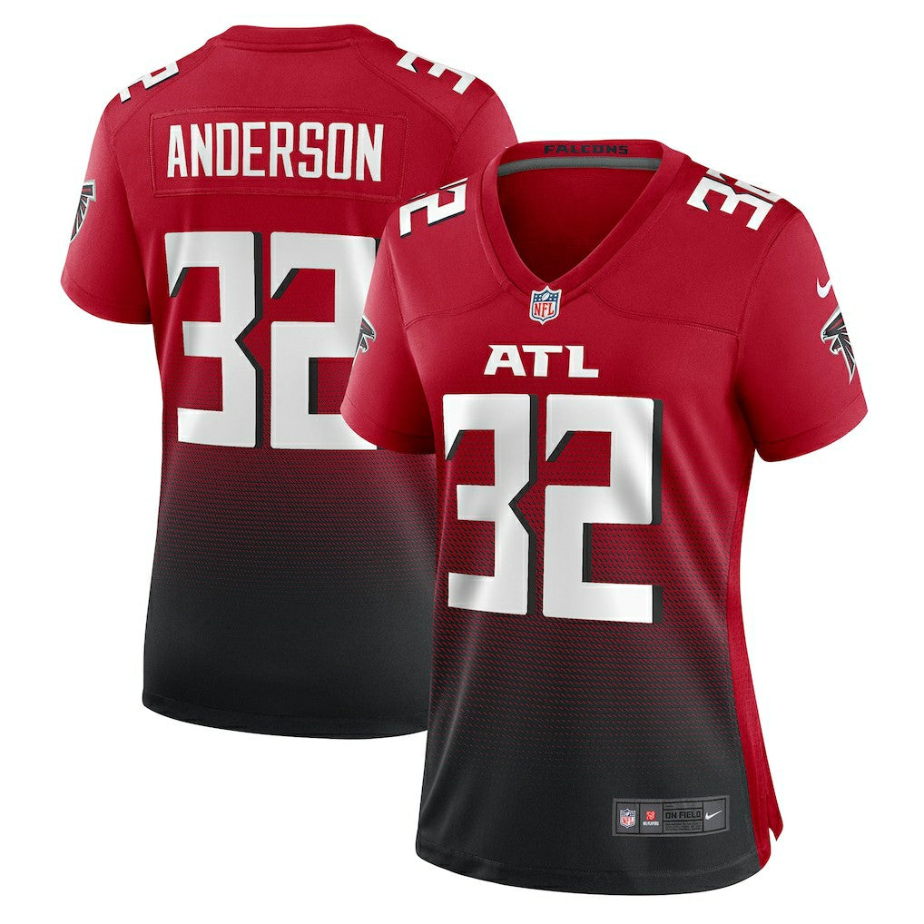 Jamal Anderson  Women's Retired Game Jersey - Atlanta Falcons