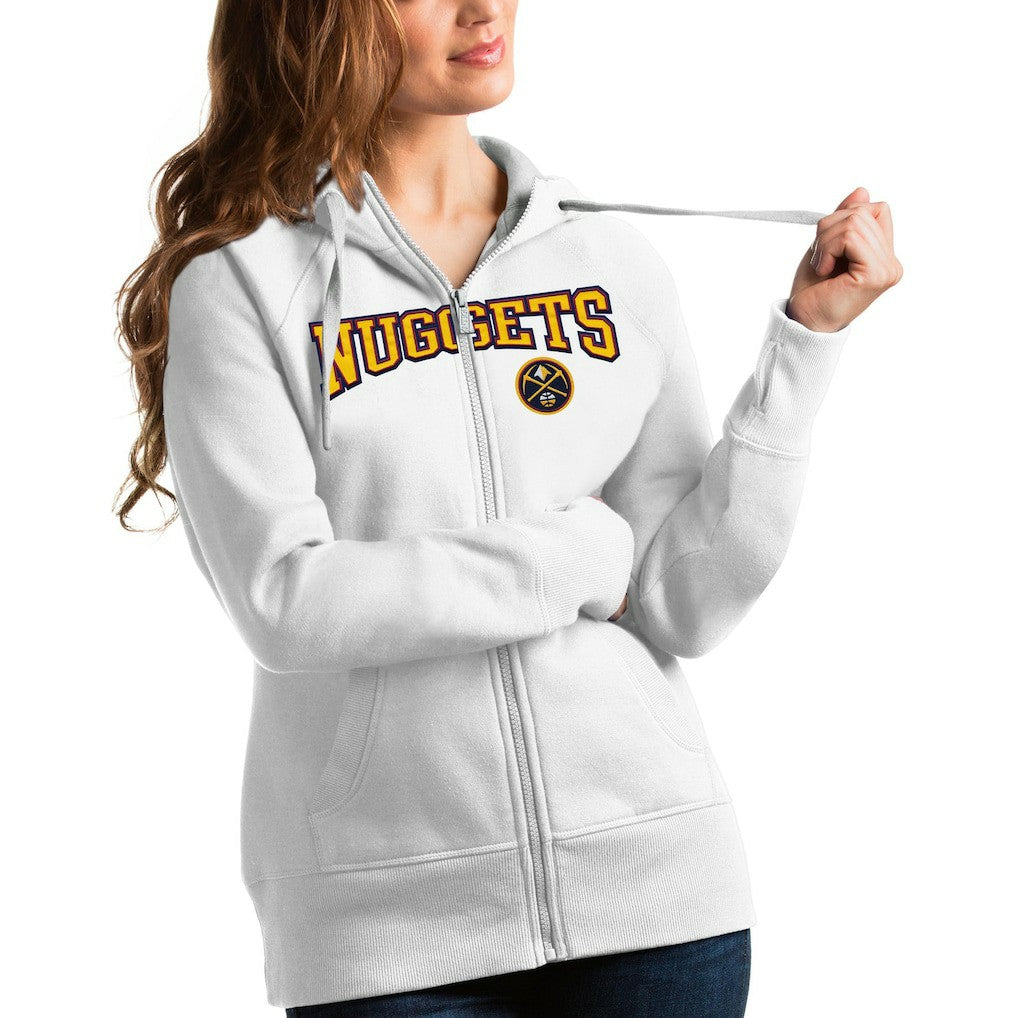 NBA Denver Nuggets Antigua Women's Team Victory Full-Zip Hoodie sale