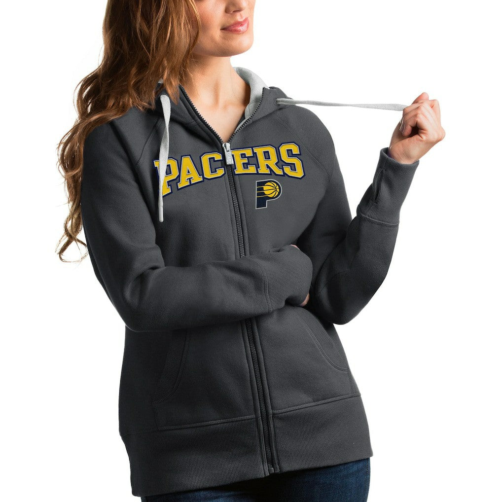 NBA Indiana Pacers Antigua Women's Team Victory Full-Zip Hoodie
