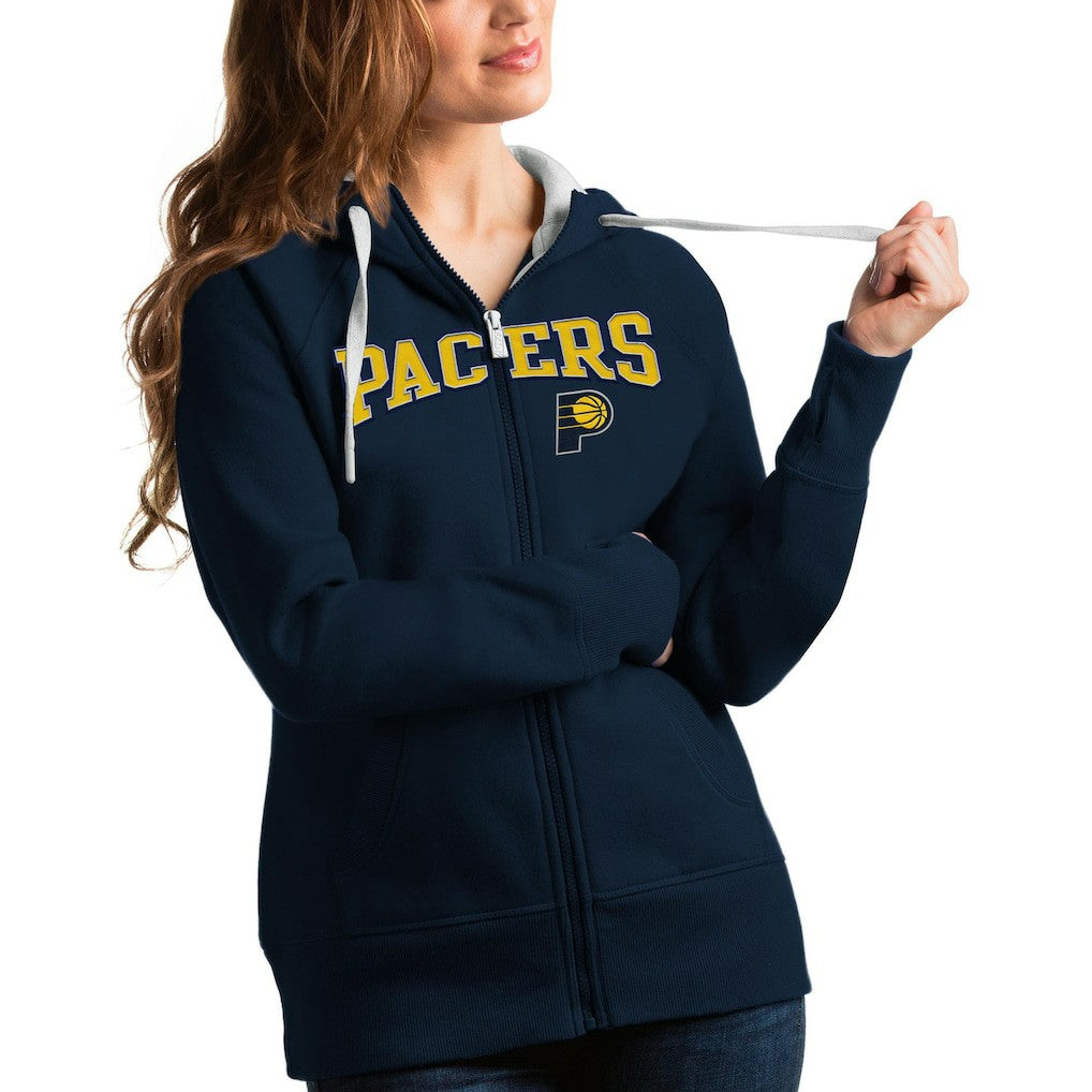 NBA Indiana Pacers Antigua Women's Team Victory Full-Zip Hoodie