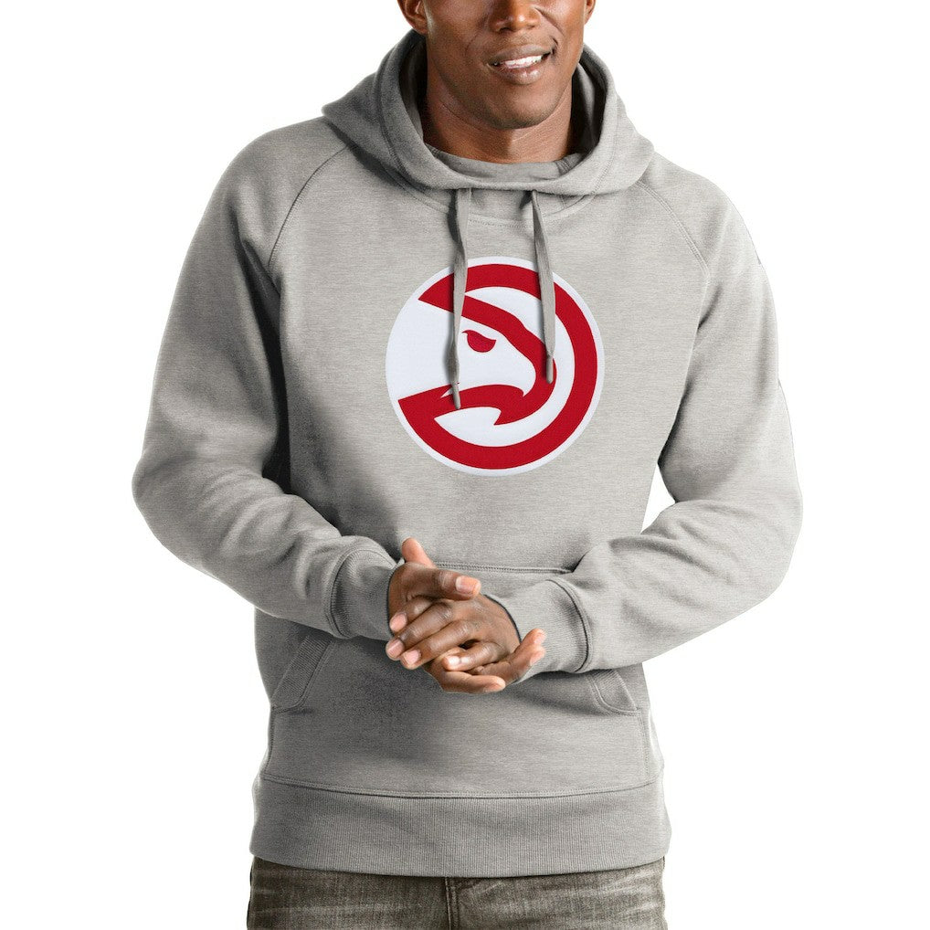 NBA Atlanta Hawks Antigua Logo Victory Pullover Hoodie