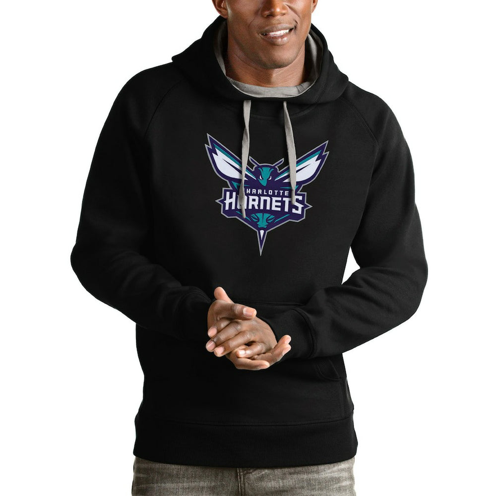 NBA Charlotte Hornets Antigua Logo Victory Pullover Hoodie