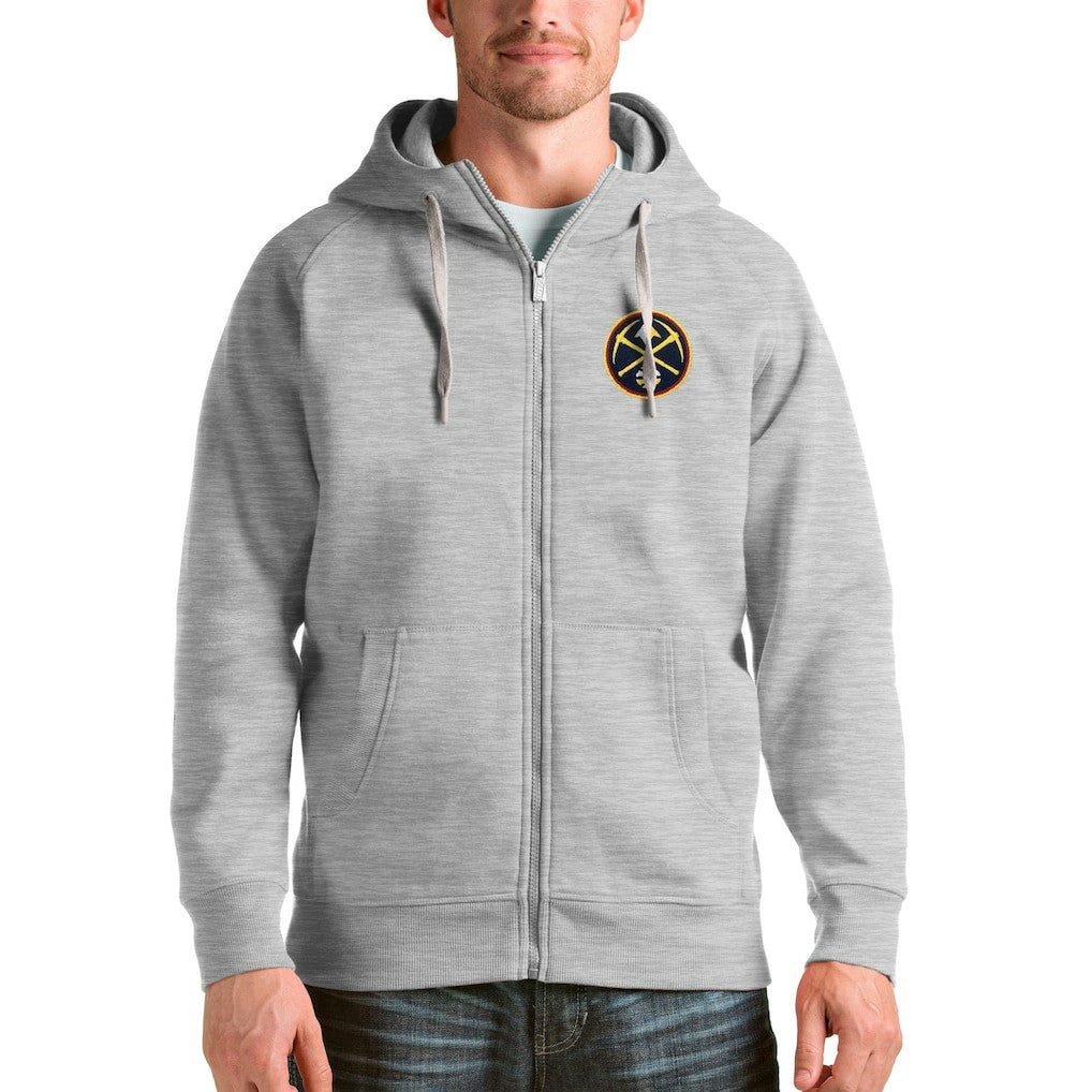 NBA Denver Nuggets Antigua Logo Victory Full-Zip Hoodie sale