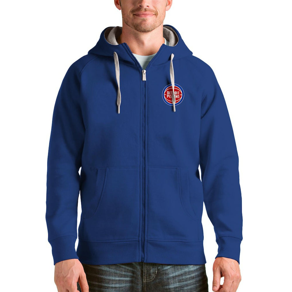 NBA Detroit Pistons Antigua Logo Victory Full-Zip Hoodie sale