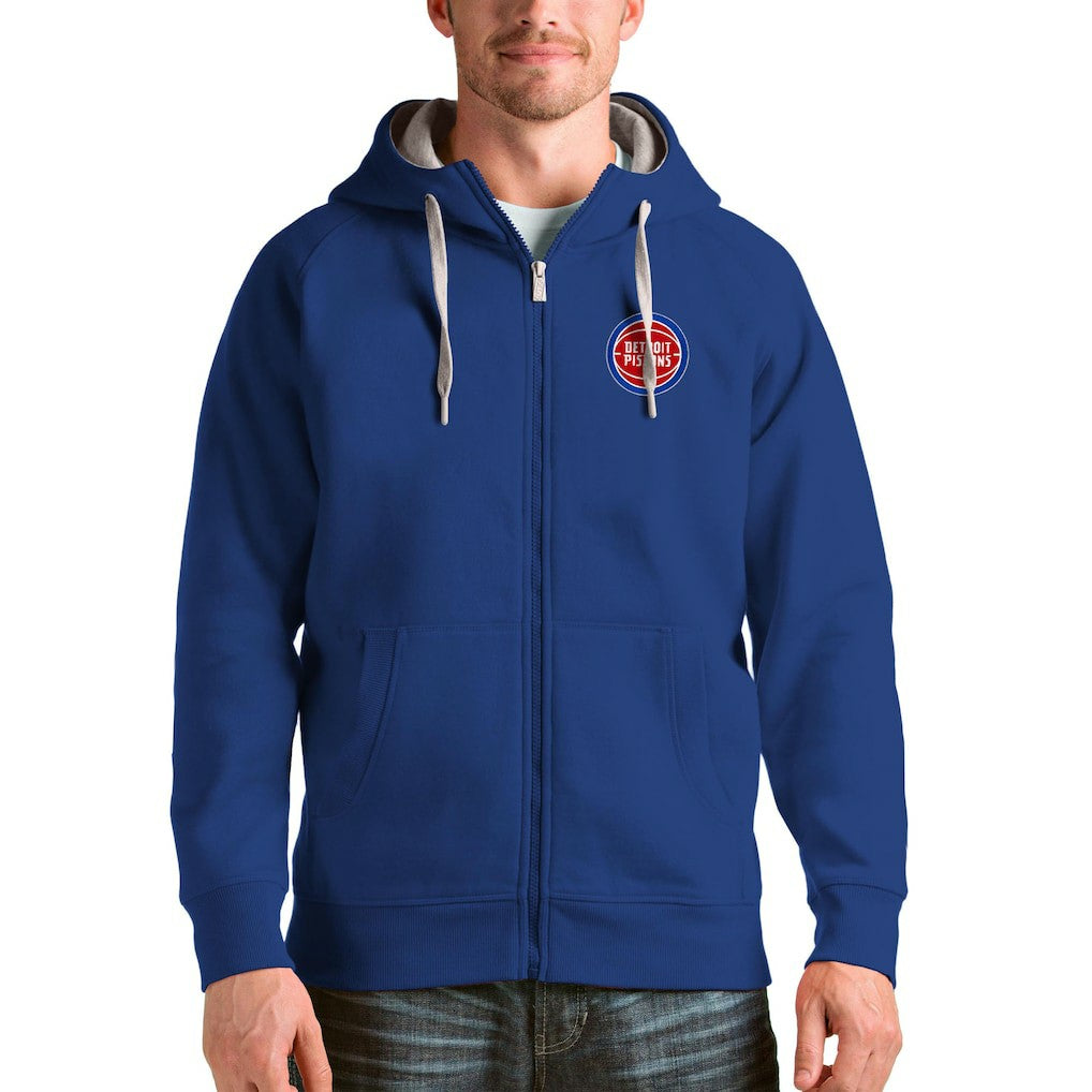 NBA Detroit Pistons Antigua Logo Victory Full-Zip Hoodie sale