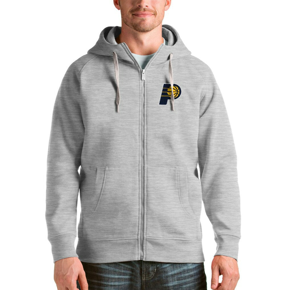NBA Indiana Pacers Antigua Logo Victory Full-Zip Hoodie