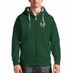 NBA Milwaukee Bucks Antigua Logo Victory Full-Zip Hoodie