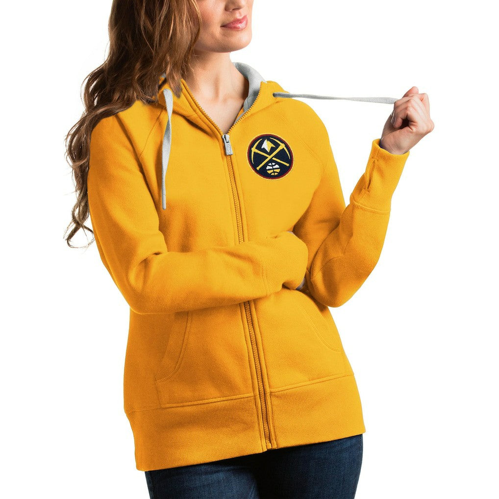 NBA Denver Nuggets Antigua Women's Victory Full-Zip Hoodie sale