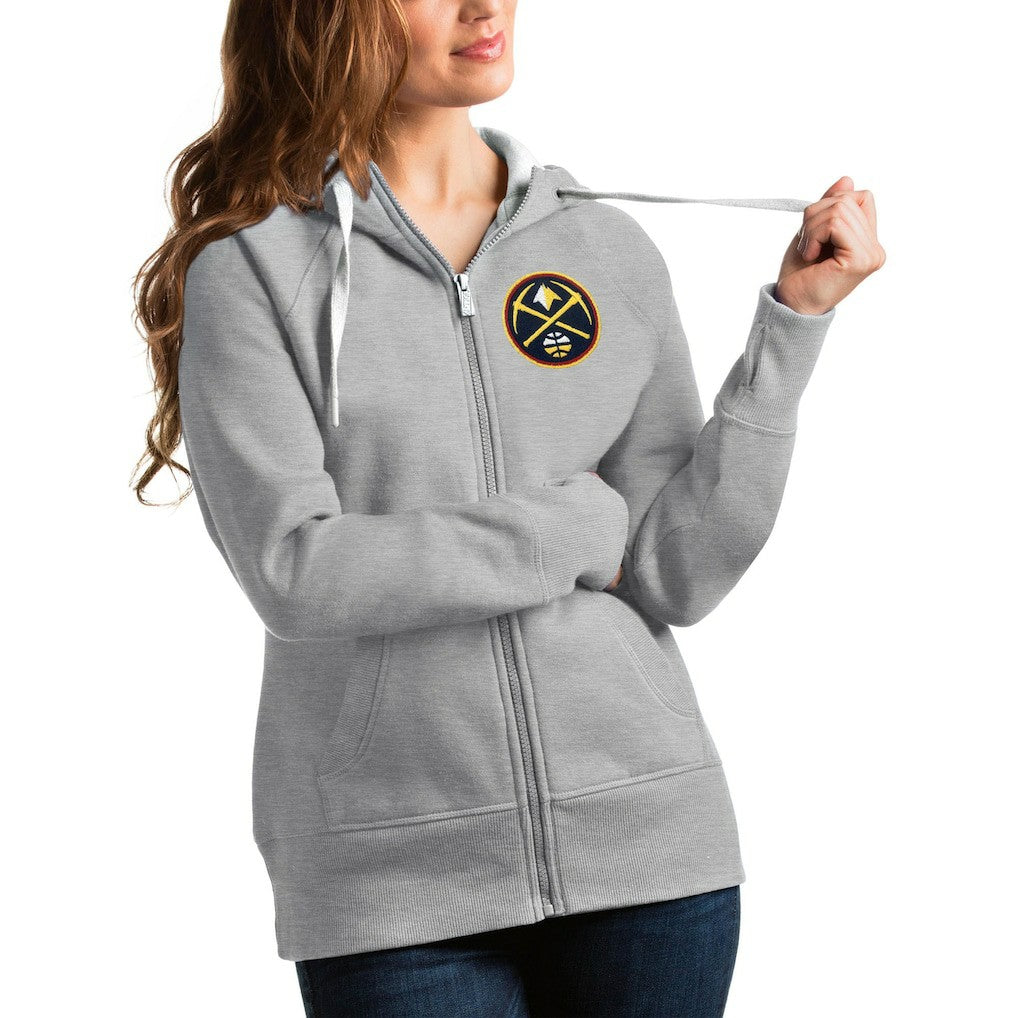 NBA Denver Nuggets Antigua Women's Victory Full-Zip Hoodie sale