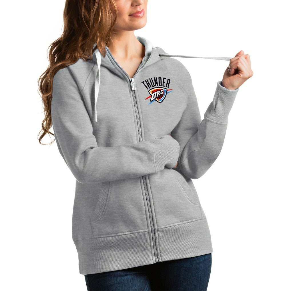 NBA Oklahoma City Thunder Antigua Women's Victory Full-Zip Hoodie