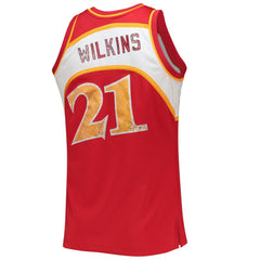 NBA Dominique Wilkins Atlanta Hawks 1986/87 Hardwood Classics NBA 75th Anniversary Diamond Swingman Jersey