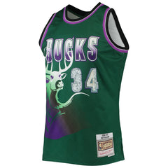 NBA Ray Allen Milwaukee Bucks 1996/97 Hardwood Classics NBA 75th Anniversary Diamond Swingman Jersey