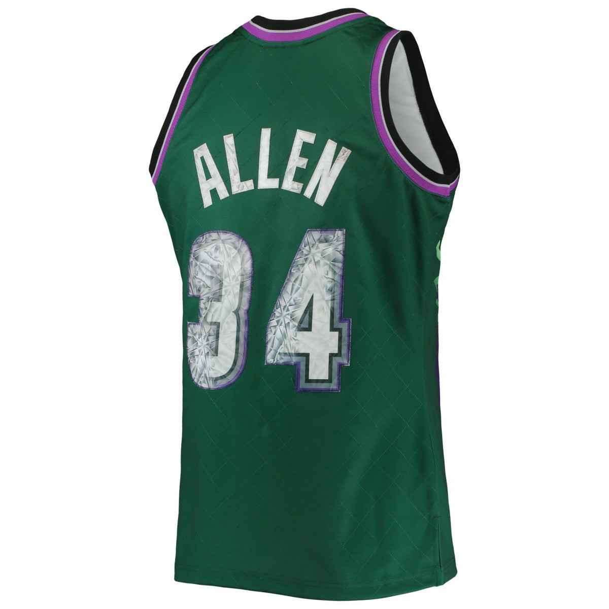 NBA Ray Allen Milwaukee Bucks 1996/97 Hardwood Classics NBA 75th Anniversary Diamond Swingman Jersey