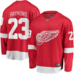 NHL Red Lucas Raymond Detroit Red Wings Fanatics Home Breakaway Player Jersey