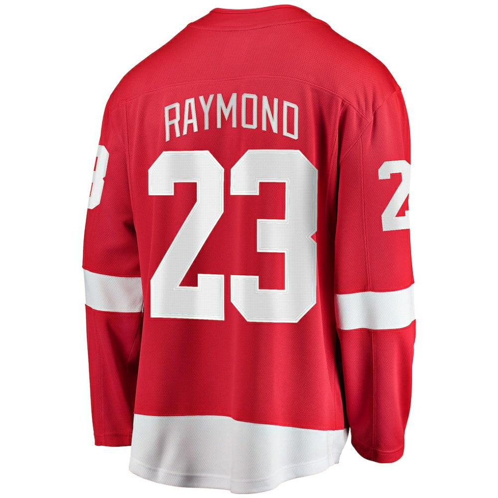 NHL Red Lucas Raymond Detroit Red Wings Fanatics Home Breakaway Player Jersey