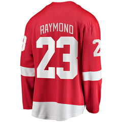 NHL Red Lucas Raymond Detroit Red Wings Fanatics Home Breakaway Player Jersey