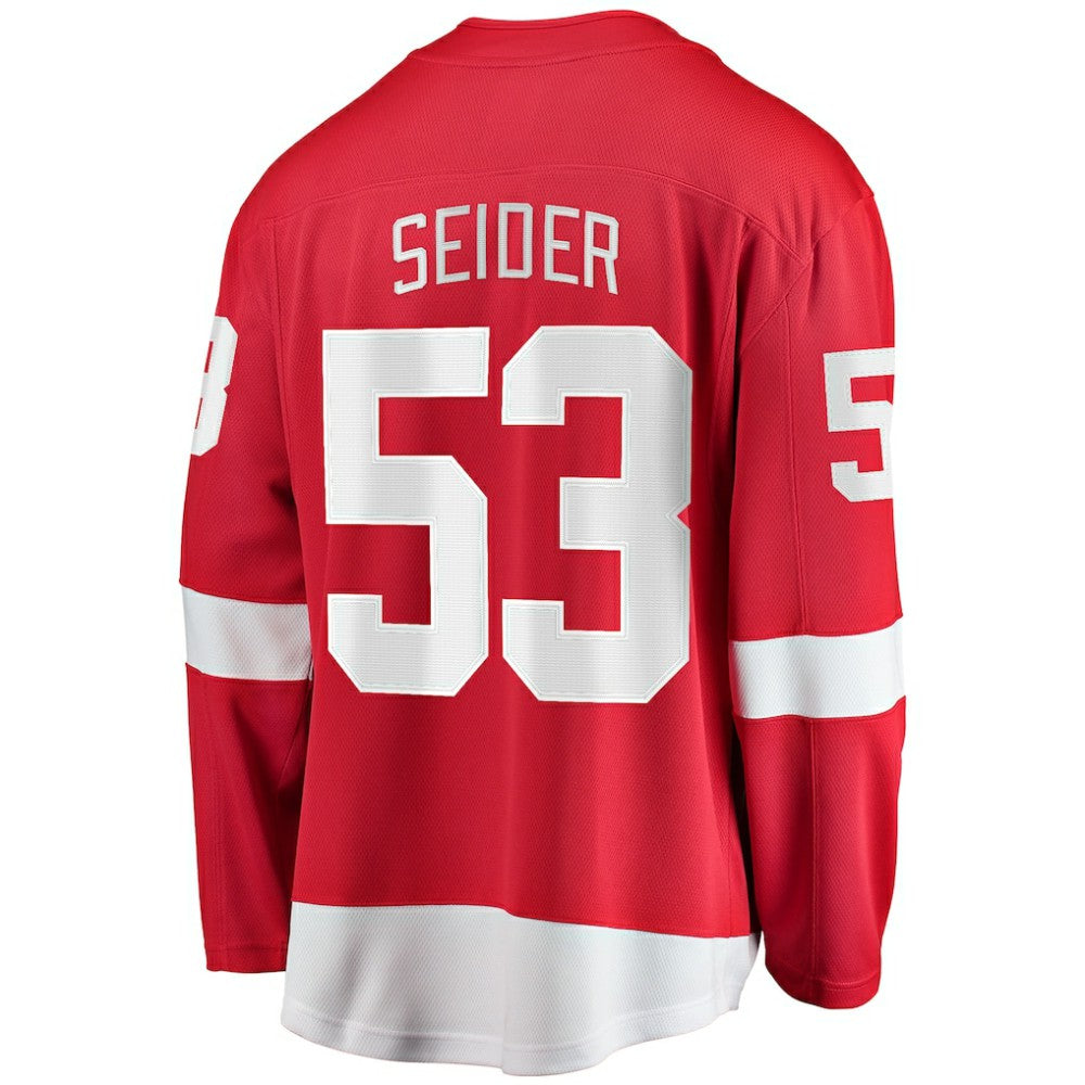 NHL Red Moritz Seider Detroit Red Wings Fanatics Home Breakaway Player Jersey