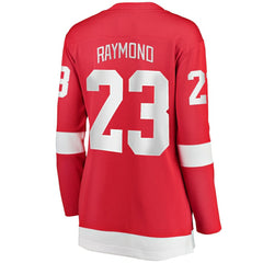 NHL Red Lucas Raymond Detroit Red Wings Fanatics Women's Home Breakaway Player Jersey