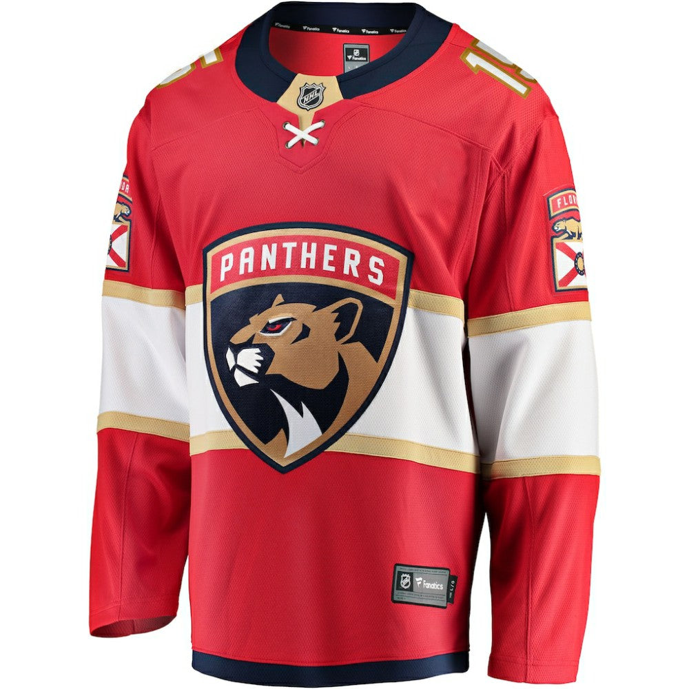 NHL Red Anton Lundell Florida Panthers Fanatics Home Breakaway Player Jersey