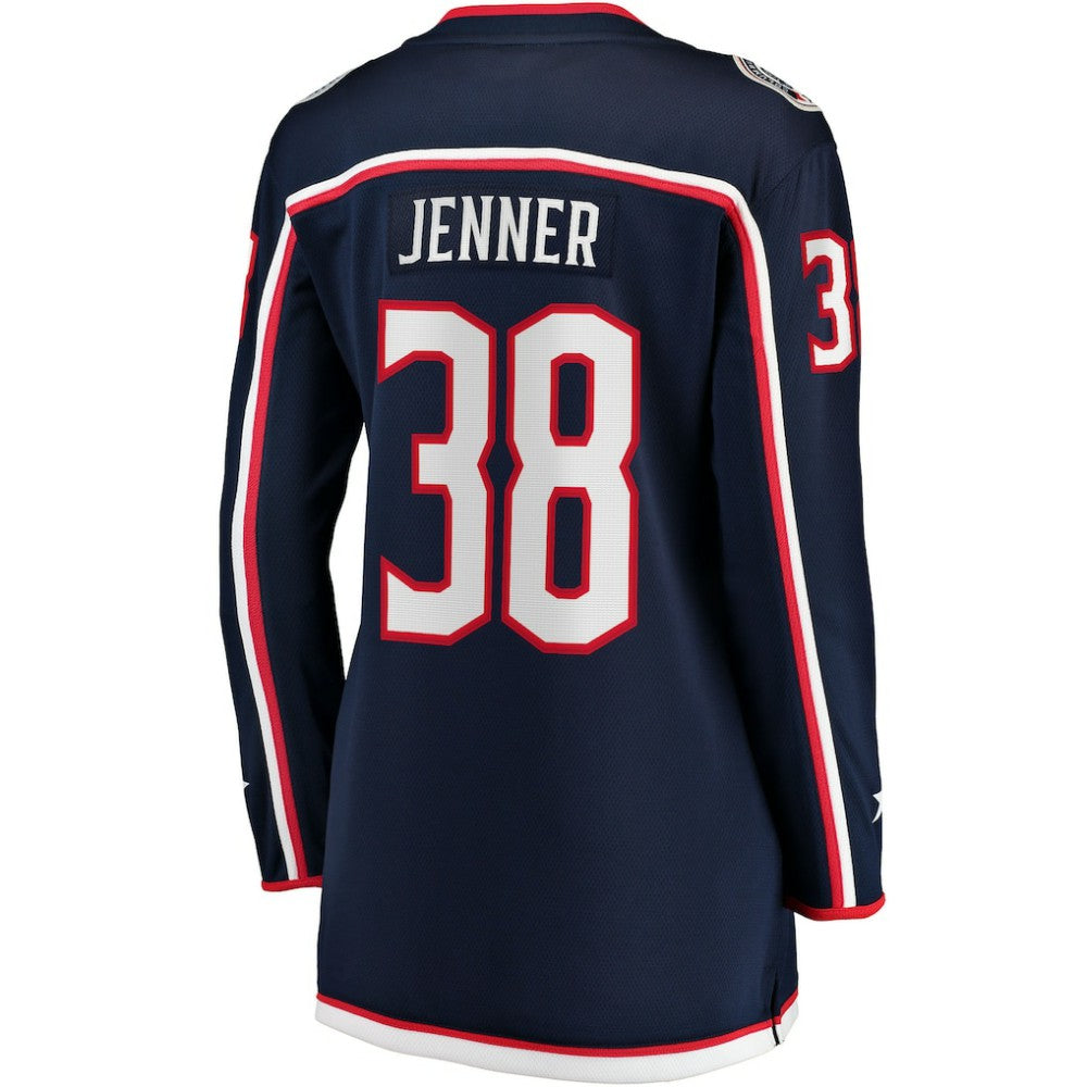 NHL Navy Boone Jenner Columbus Blue Jackets Women's Home Breakaway Player Jersey