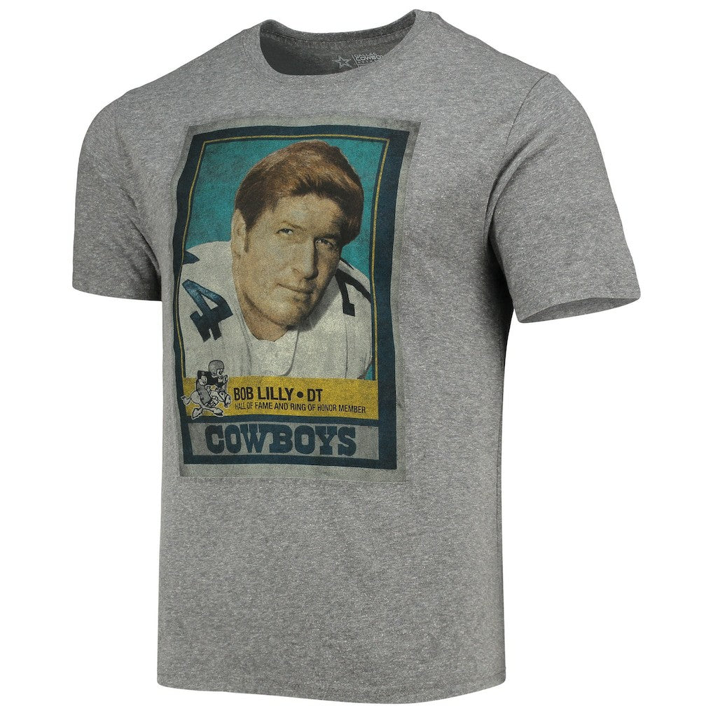 Bob Lilly  Name & Number Tri-Blend T-Shirt - Dallas Cowboys