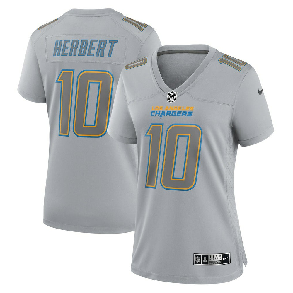 Justin Herbert  Women's Atmosphere Fashion Game Jersey - Los Angeles Chargers