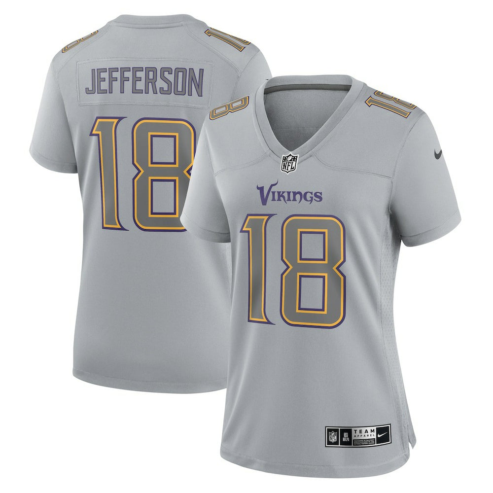 Justin Jefferson  Women's Atmosphere Fashion Game Jersey - Minnesota Vikings