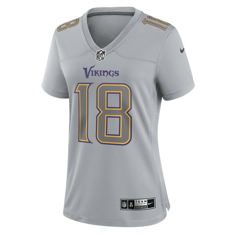 Justin Jefferson  Women's Atmosphere Fashion Game Jersey - Minnesota Vikings